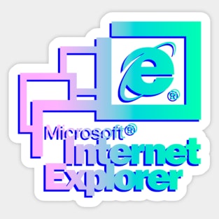 Internet explorer Sticker